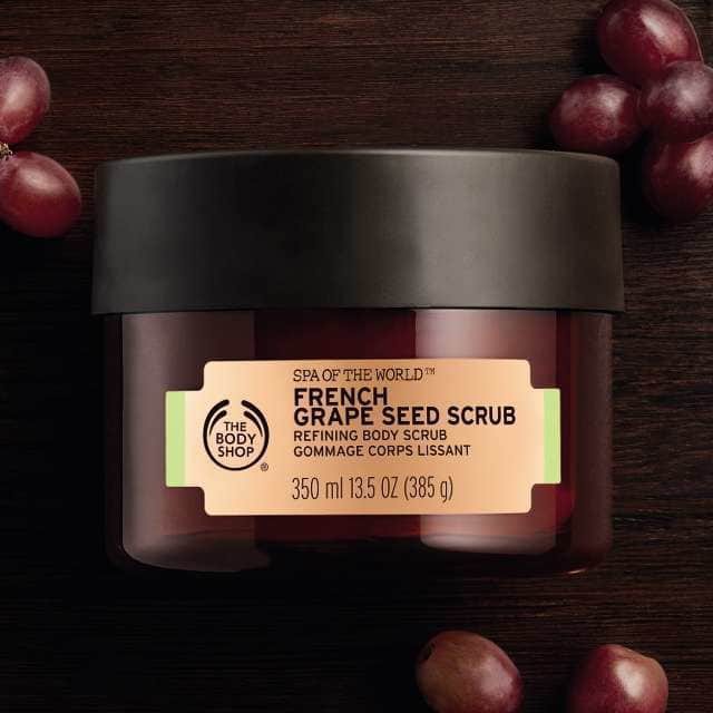 Tẩy tế bào chết cơ thể The Body Shop Spa of the world™ french grape seed 350ml