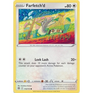 Thẻ Bài Pokemon Farfetch'd - 115/172 - Common