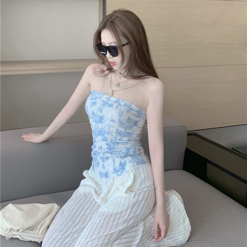 Áo Ống In Hoa Gợi Cảm Thời Trang Mùa Hè Dành Cho Nữ