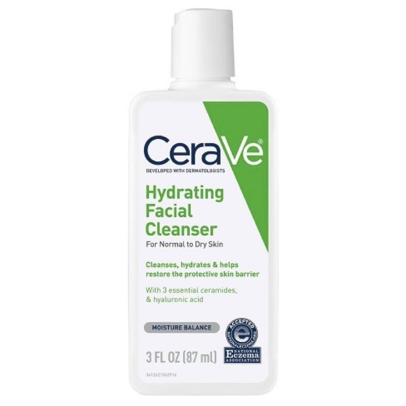 Sữa rửa mặt CeraVe CeraVe Hydrating Cleanser cho da thường và da khô (Hàng Mỹ)