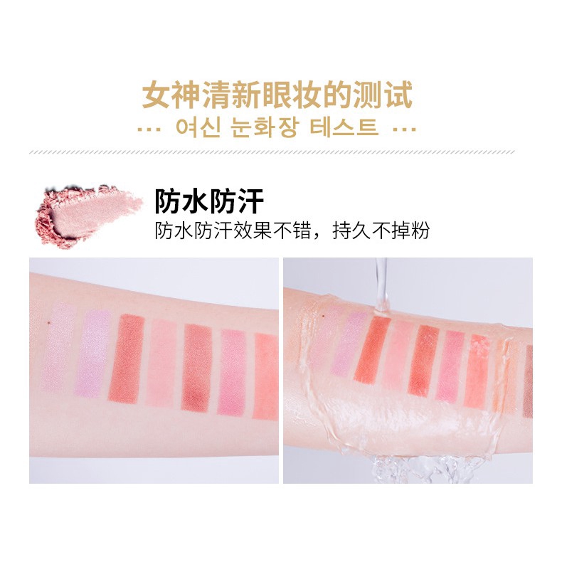 [Hàng mới về] Bảng phấn mắt MAYCREATE 10 màu tông lì và ánh nhũ lấp lánh chống thấm nước