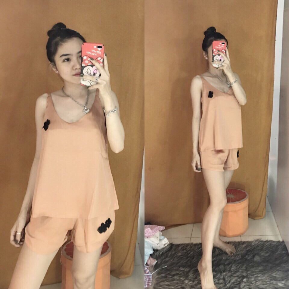Đồ bộ ngủ, bộ hai dây sexy[FREESHIP]bộ ngủ satin cao cấp, chất vải mền mịn, không nhăn, mặc thoáng mát, size 45-60kg
