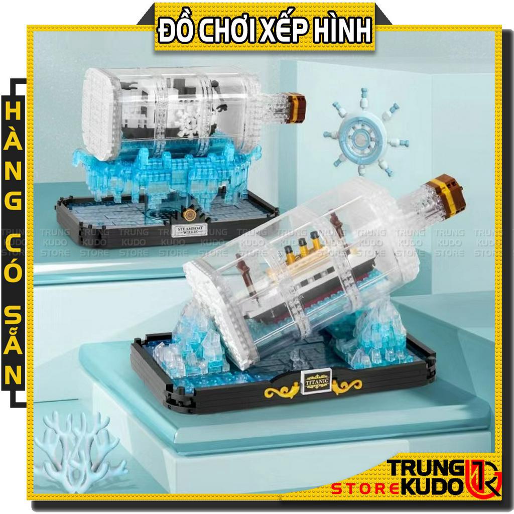 Thuyền Trong Chai - Đồ chơi lắp ráp mô hình tàu trong chai làm quà tặng trang trí decor