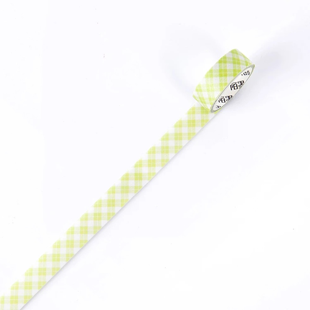 Cuộn băng dán trang trí sổ sách in họa tiết lưới cổ điển đơn giản DIY