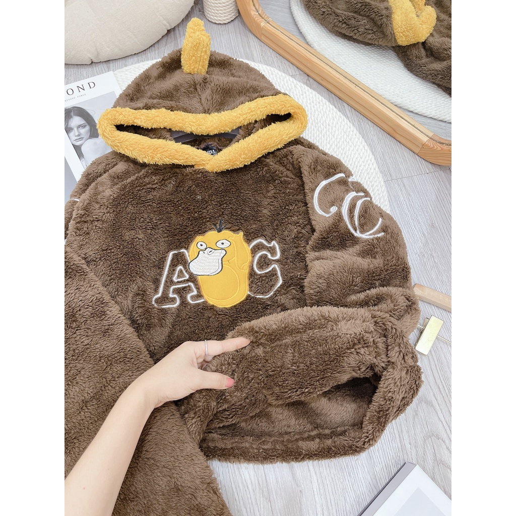 Bộ ngủ lông dài tay quần dài mềm mịn cực đáng yêu | BigBuy360 - bigbuy360.vn