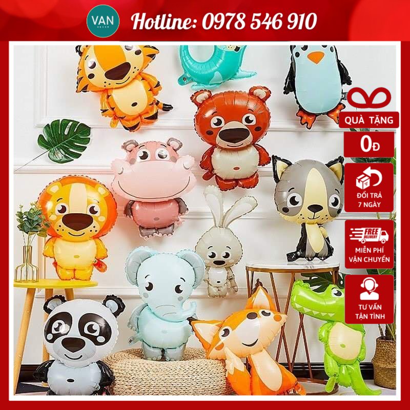 Bóng hình con vật size lớn trang trí sinh nhật, sự kiện