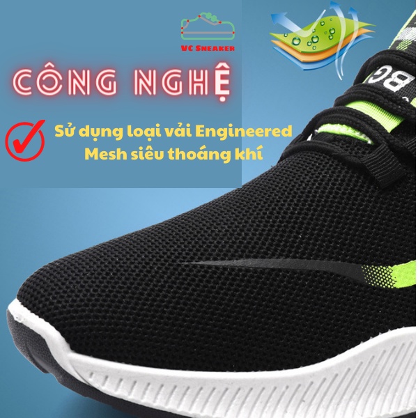 [FREESHIP] Giày Thể Thao Nam, Giày Sneaker Phong Cách Hàn Quốc , HOTTREND 2022, Màu Đen Xanh Phản Quang | BigBuy360 - bigbuy360.vn