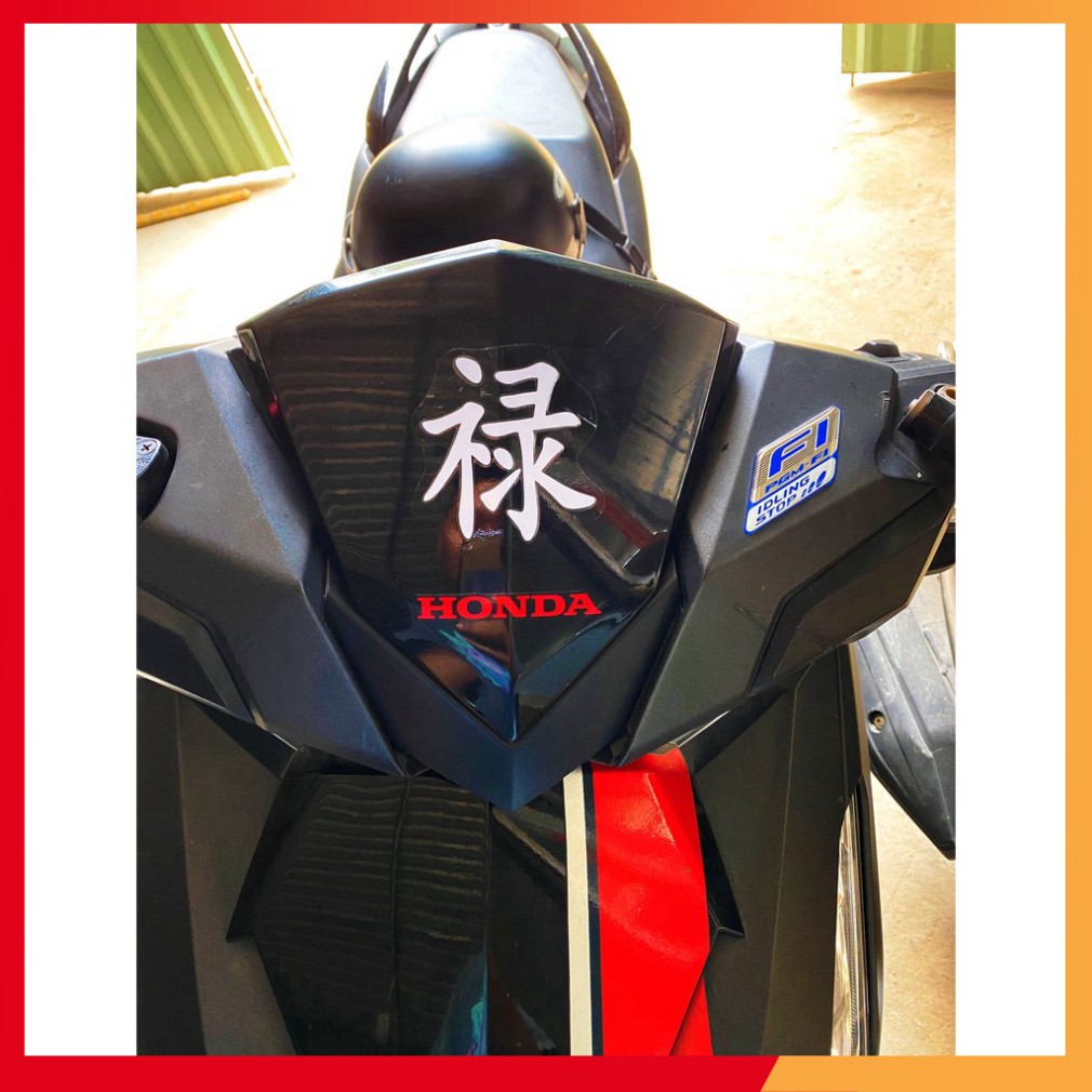 Tem chữ Tàu - Tem chữ Hoa dán xe máy