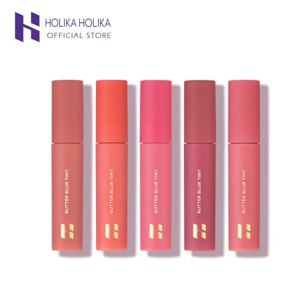 Son kem lì mờ vân môi (cập nhật màu mới 2022) HOLIKA HOLIKA BUTTER BLUR TINT 4g