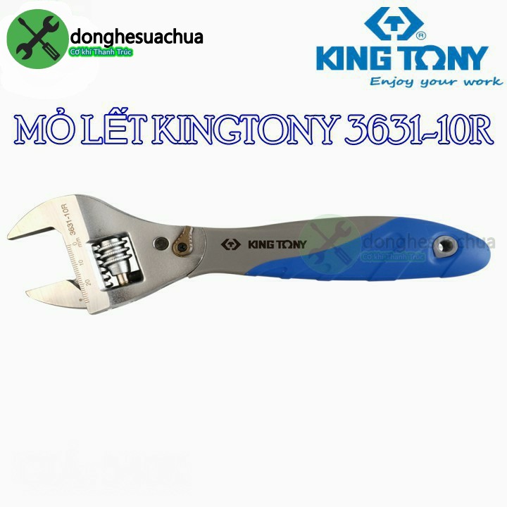 Mỏ lết Kingtony 3631-10R vặn ốc nhanh hơn 60% thông thường