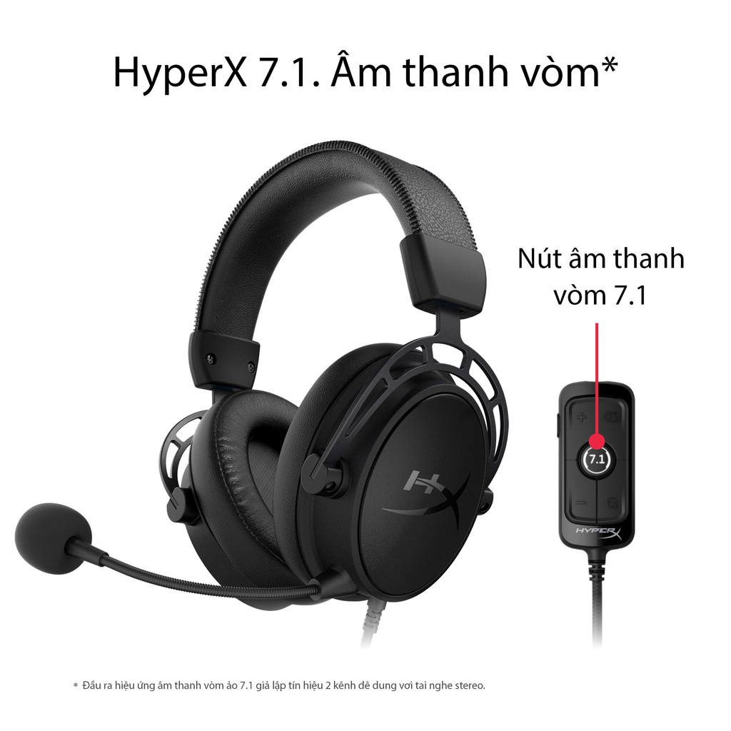 Tai nghe gaming HyperX Cloud Alpha S_HXHSCASBK/WW HXHSCASBL/WW Hàng Chính Hãng