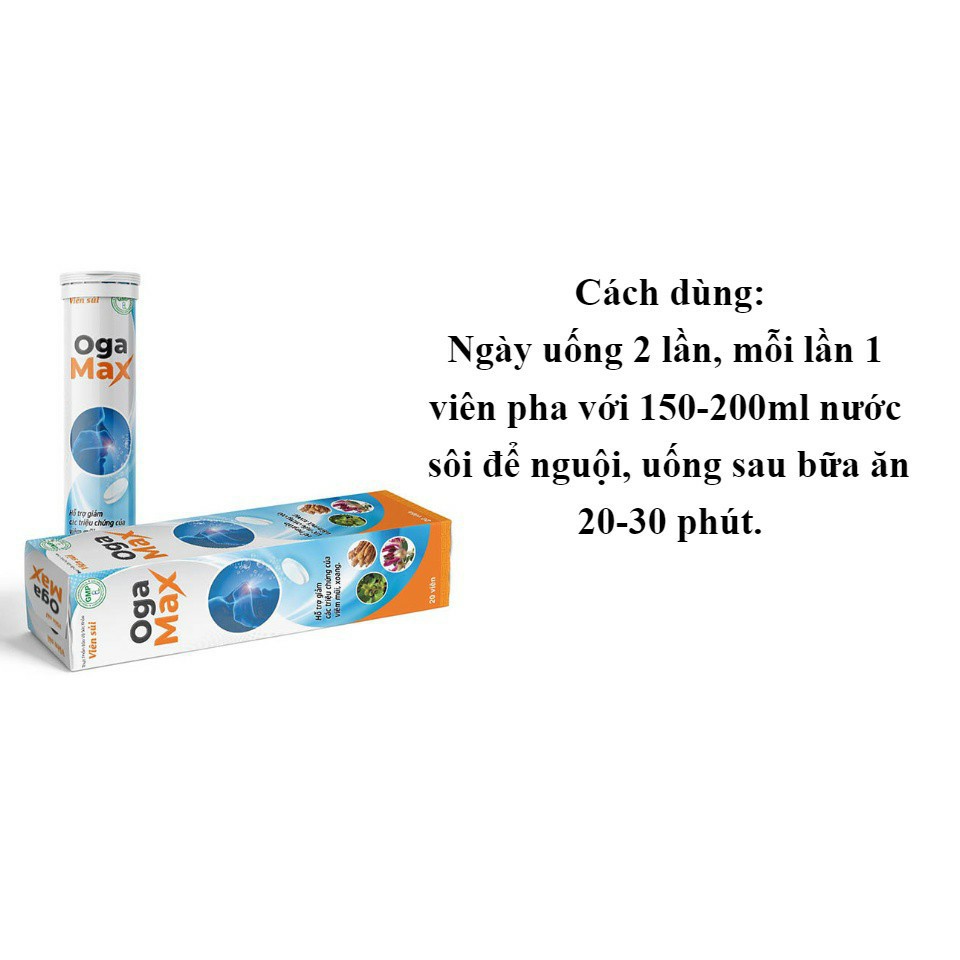 Mua 1 Sủi Tặng Ngay 1 Xịt Xoang Oga Max ✅Viên Sủi OGA MAX - Hỗ Trợ Viêm Mũi Dị Ứng, Viêm Xoang (Tuýp 20 viên)