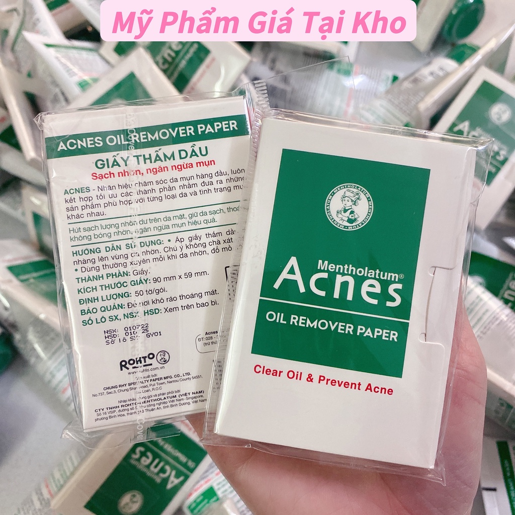 Giấy thấm dầu acnes 50 và 100 tờ