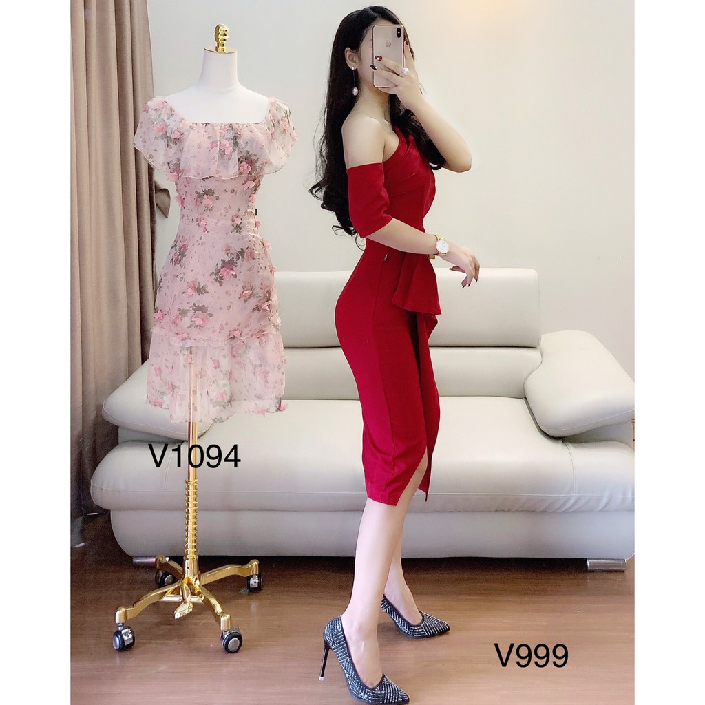 VÁY ĐỎ BODY LỆCH VAI V999 - QUEEN SHOP DOLCE VIVA COLLECTION ( ảnh trải sàn do chính tay chị chủ tự chụp) | BigBuy360 - bigbuy360.vn