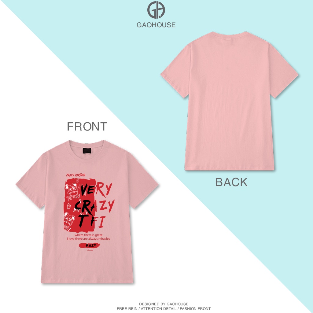 Áo thun oversize VERY CRAZYF - Chất liệu cotton siêu thoáng mát thấm hút mồ hôi ( V283 )