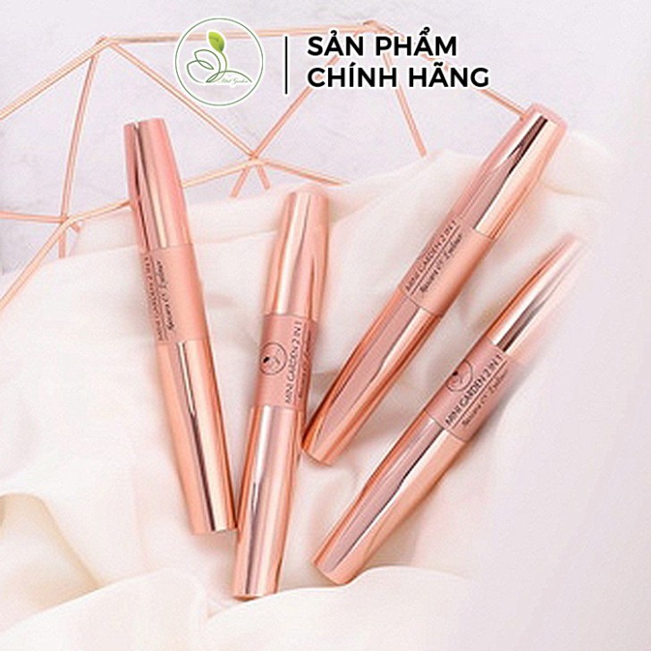 Chuốt Mi Mini Garden 2 In 1 Mascara & Eyeliner Mau Khô Giữ Nếp Mi Dài Cong Mướt PV992