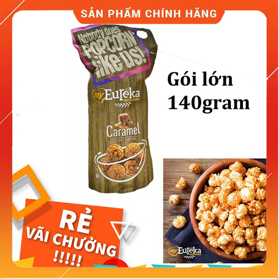 [Mã SKAMLTSM9 giảm 10% đơn 99K] [BỊCH LỚN] Bỏng ngô Eureka vị Caramel hàng nhập khẩu siêu ngon