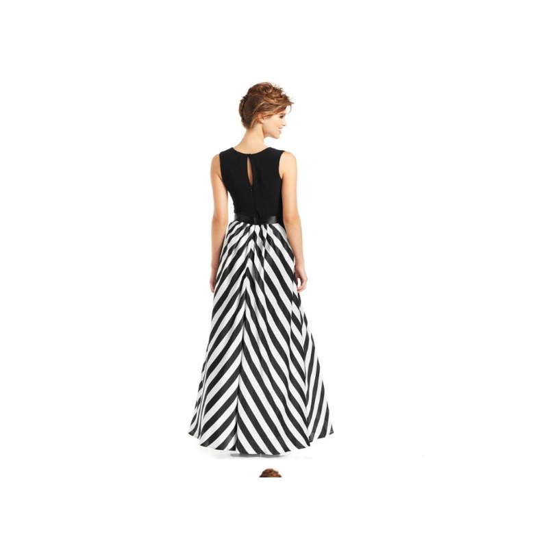Đầm tiệc maxi dáng xoè kẻ sọc trắng đen vnxk longline striped black white dress homecoming vero moda xuất khẩu dư xịn