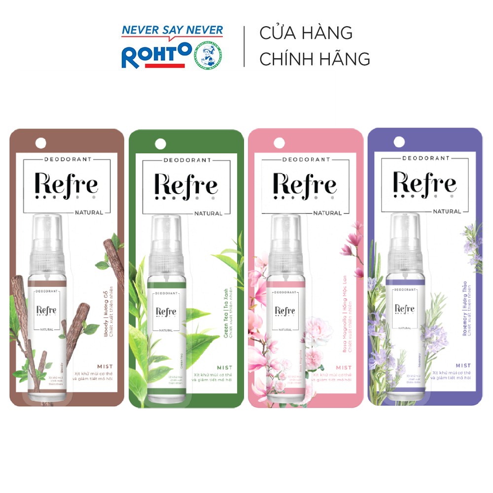 Xịt Khử Mùi Refre Dưỡng Trắng Vùng Nách 30ml