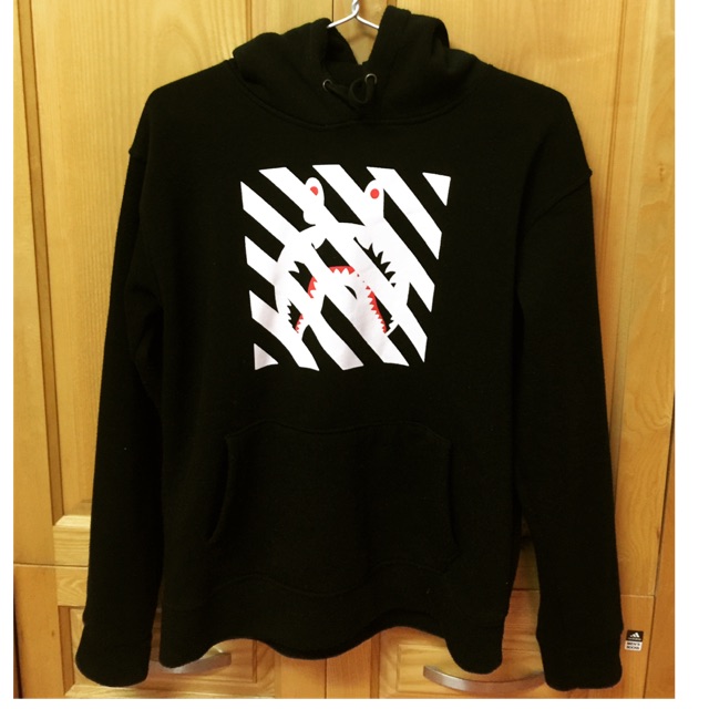 Áo Hoodie Bape x Offwhite