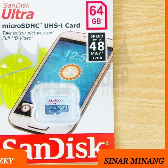 Thẻ Nhớ Sandisk 64gb Ultra Class 10 Micro Sd