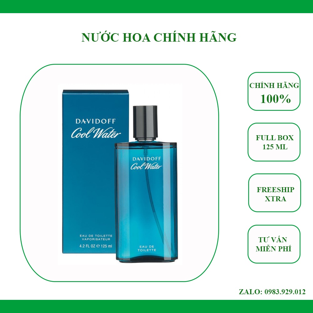 [Full box] Nước hoa Cool Water Davidoff For Men 125ml
