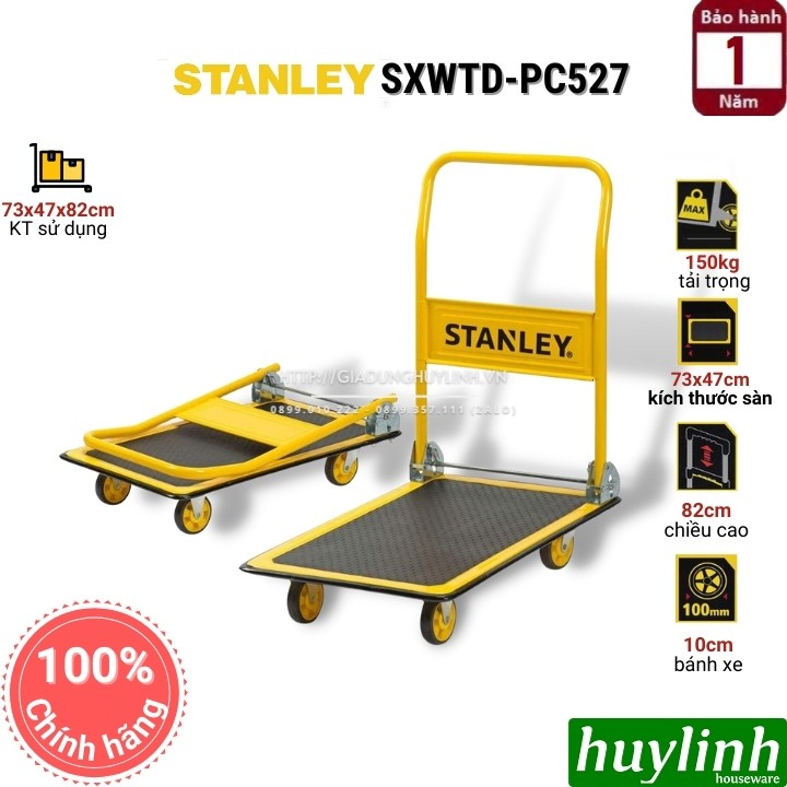 Xe kéo đẩy hàng đa năng Stanley SXWTD-PC527 - tải trọng 150kg