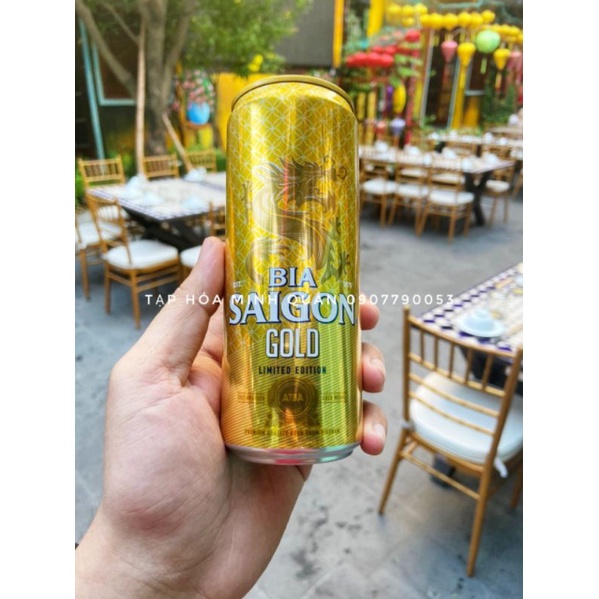 THÙNG BIA SÀI GÒN GOLD - 18 LON - DATE MỚI