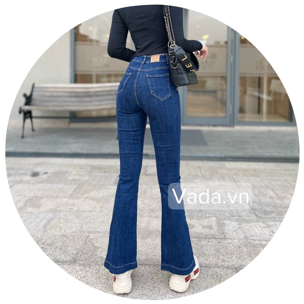 QUẦN JEAN DÀI ống Loe sẻ siêu hot  fom ÔM DÁNG hình shop chụp - Thời Trang VADA (QUẦN dài)