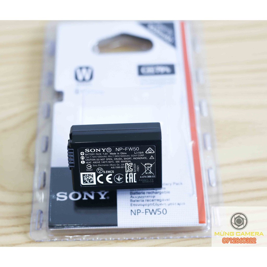 Pin sony NP-FW50 chất lượng cao cho sony A6000 , A6300 , A6500 , A7II , A7 , A7S , A7SII , A7R , A7RII