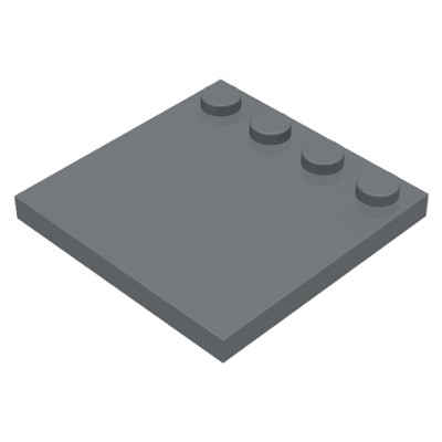 LEGO Tấm Đế 4x4 Với 4 Nút Ghép Ở Cạnh Màu Xám Đậm ID 4509911 6179