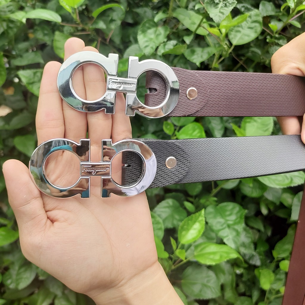 Thắt Lưng Da Nam Cao Cấp, Dây Nịt Kiểu Chữ A Đôi Có Bảo Hành
