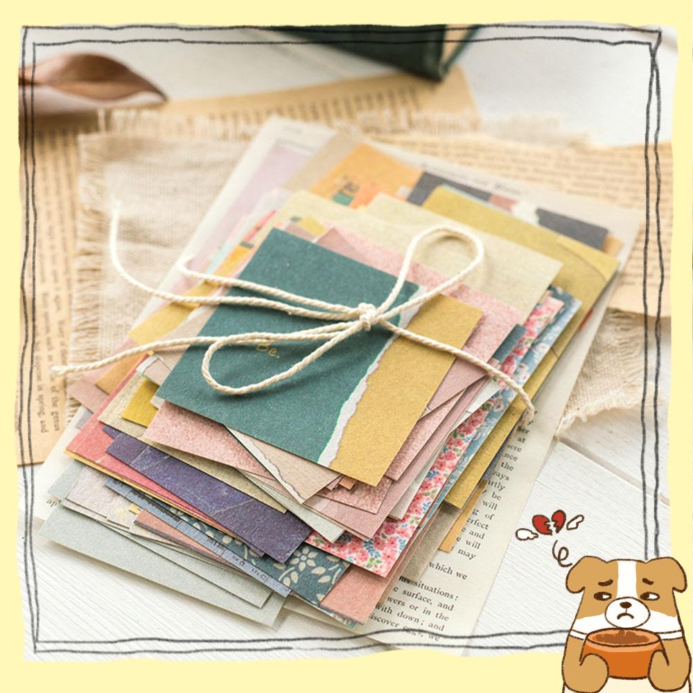 Set 60 Thẻ Giấy In Họa Tiết Hoa Cổ Điển Trang Trí Sổ Tay Đa Ứng Dụng