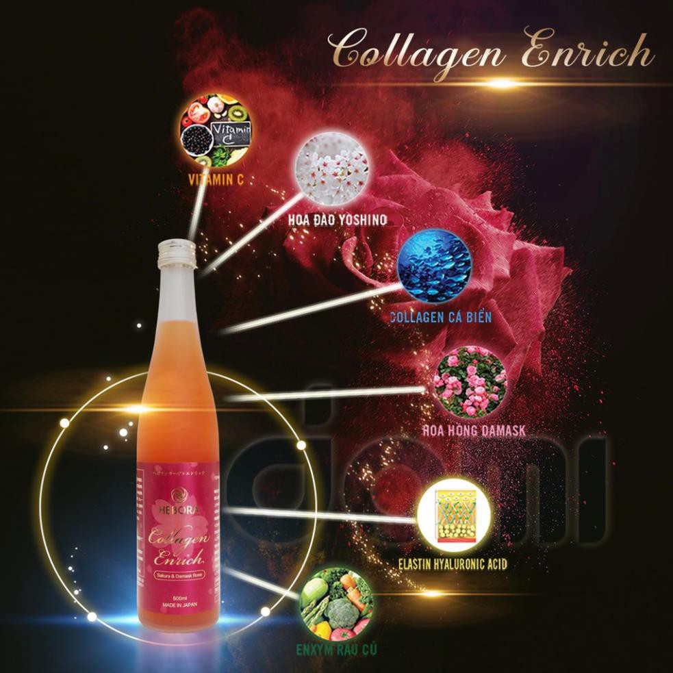 [Chính Hãng] Nước uống đẹp da HEBORA Collagen Enrich Thơm tự thân Detox giữ dáng | BigBuy360 - bigbuy360.vn