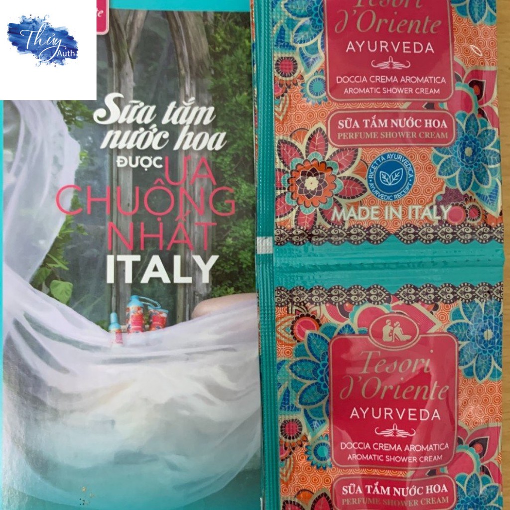[ Hàng Mẫu Thử ] Gói Sữa Tắm Nước Hoa Lưu Hương Tesori D'Oriente - Sữa Tắm Xích Tesori D'Oriente Italia Gói 7ml | BigBuy360 - bigbuy360.vn