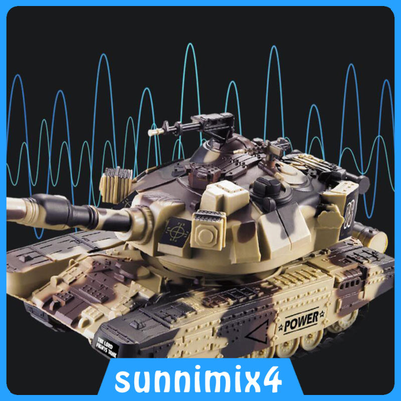 [H₂Sports&Fitness]Heavy 1:32 Scale RC Battle Tank Interactive Toy Car Model Hobby Toys Gifts