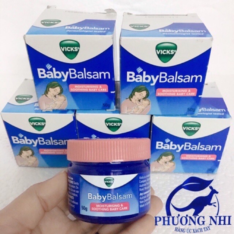 DẦU BÔI GIỮ ẤM , PHÒNG HO, CẢM LẠNH CHO BÉ VICKS BABY BALSAM