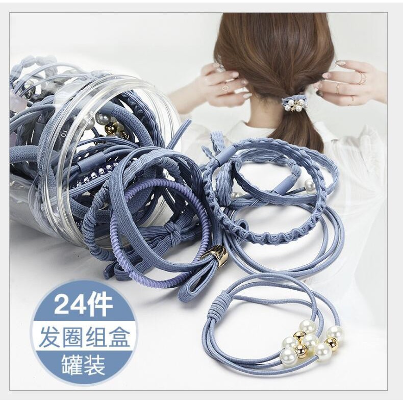 hộp dây buộc tóc 24 chiếc