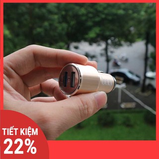 Củ sạc ôtô 2 usb 5v/2a bagi cc-o52 - chính hãng bagi - bảo hành 1 năm