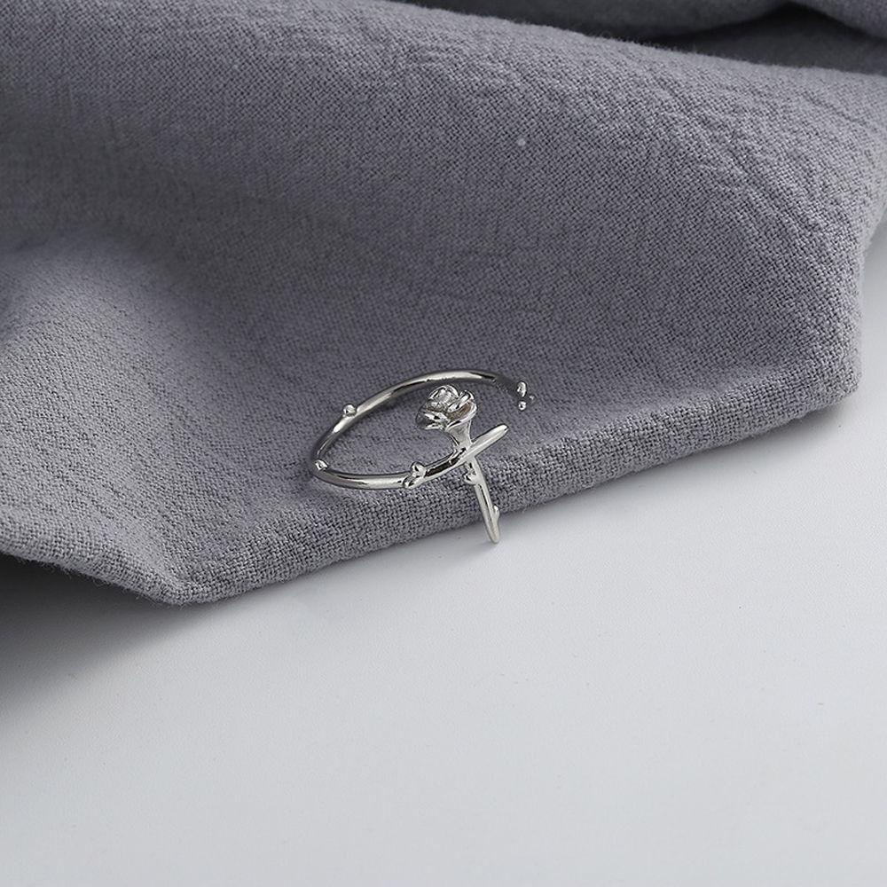 Nhẫn Thiết Kế Hình Hoa Hồng 3D Sáng Tạo Thời Trang Cho Nữ