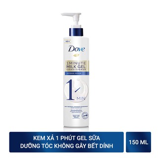 Kem xả Dove phục hồi hư tổn 1 phút dạng gel sữa dưỡng 150ml