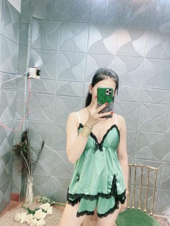 SET BỘ NGỦ 2 DÂY SEXY SATIN LỤA CAO CẤP
