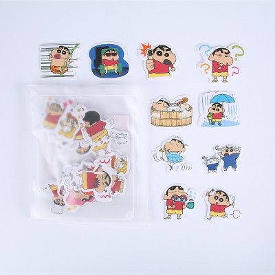 Bộ 39 Hình dán trang trí Nhóc Maruko, Cu Shin, Totoro, Chó con,...