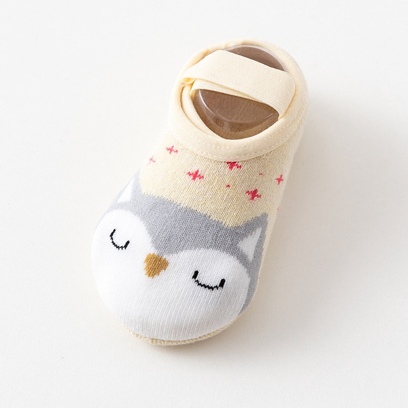 Vớ cotton dày chống trượt giữ ấm cho bé