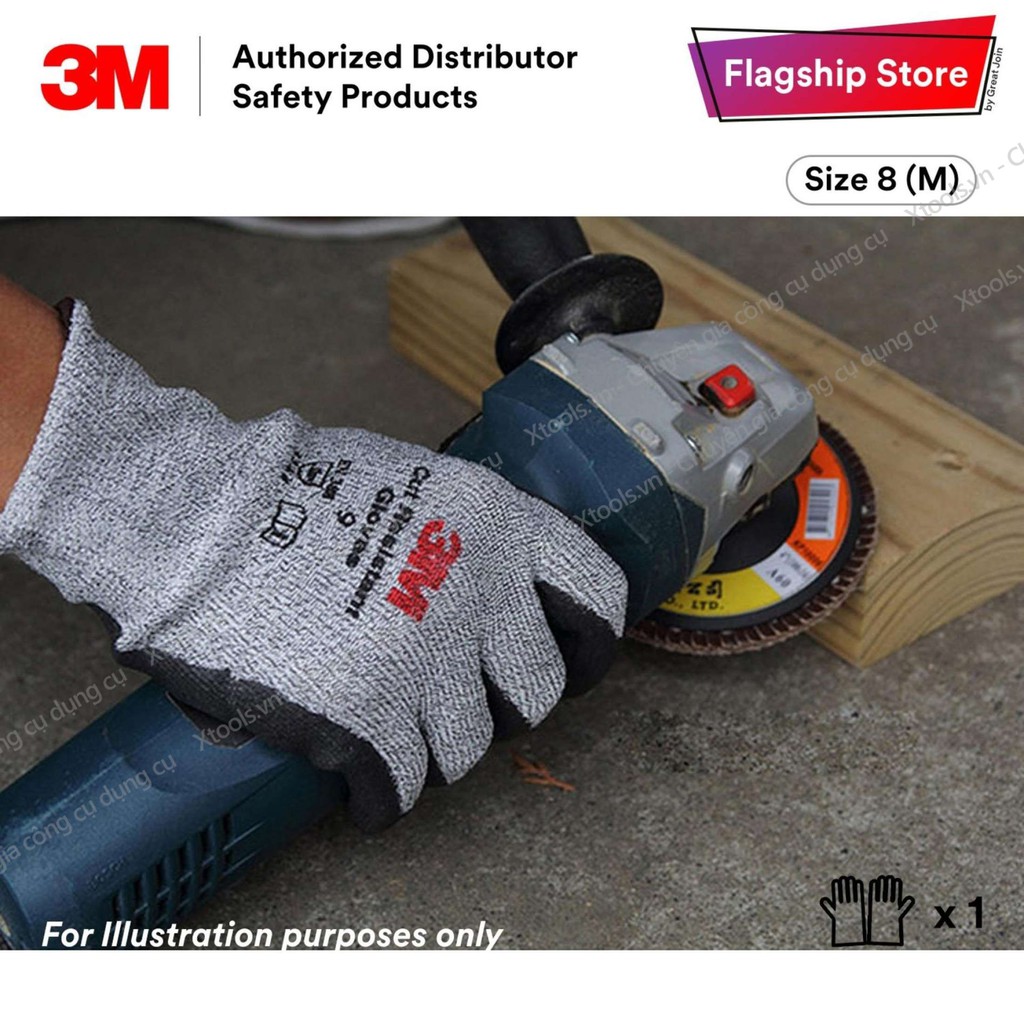 Găng tay lao động chống cắt 3M Cấp độ 1 - Bao tay bảo hộ lao động chống đâm xuyên, chống cắt, tiêu chuẩn EN388: 4131