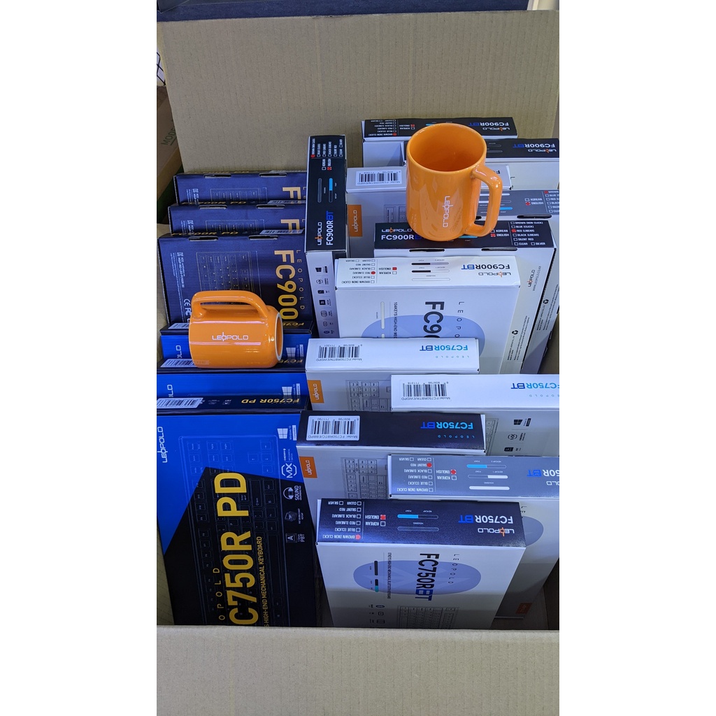 Bàn phím cơ không dây Leopold FC750BT PD White Dark Grey - Bluetooth 5.1 - USB-C - Hàng Chính Hãng