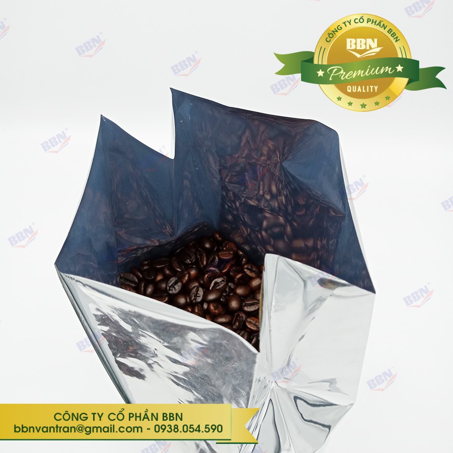 1 kg Túi Mpet bóng xếp hông hàn lưng giữa 12x26cm