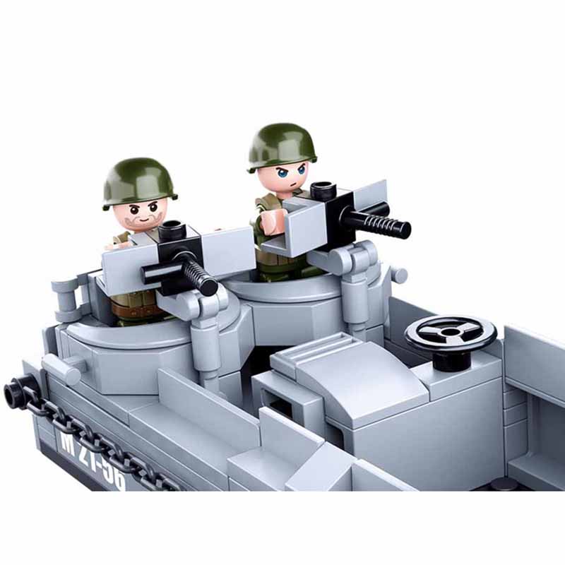 SLUBAN Bộ Đồ Chơi Lắp Ráp Quân Đội 182 Mảnh B0855 WW2