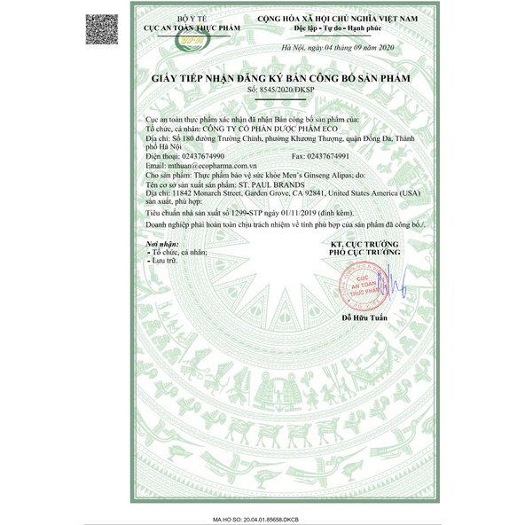 Sâm Alipas hộp 60 viên. Mua 2 tặng 1 Hộp 15 viên. Sản phẩm có tem nhập khẩu và tem chống hàng giả. Côn