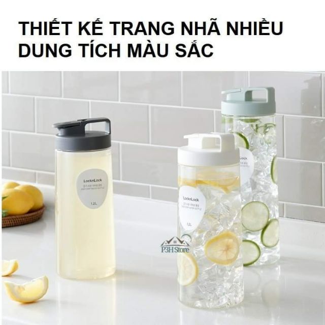 Combo 5 Bình nước Lock & Lock 1.2L siêu đẹp